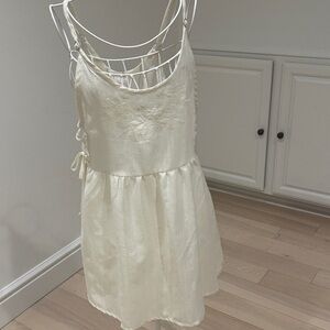Cream Sleeveless Coverup